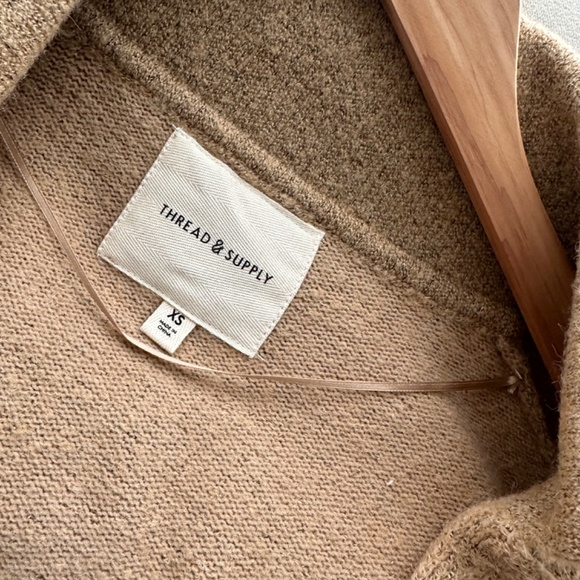 NWOT Thread and Supply Cardi Coat in Camel - Picture 9 of 10